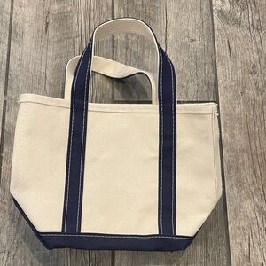 L.L. Bean Cream Canvas Tote